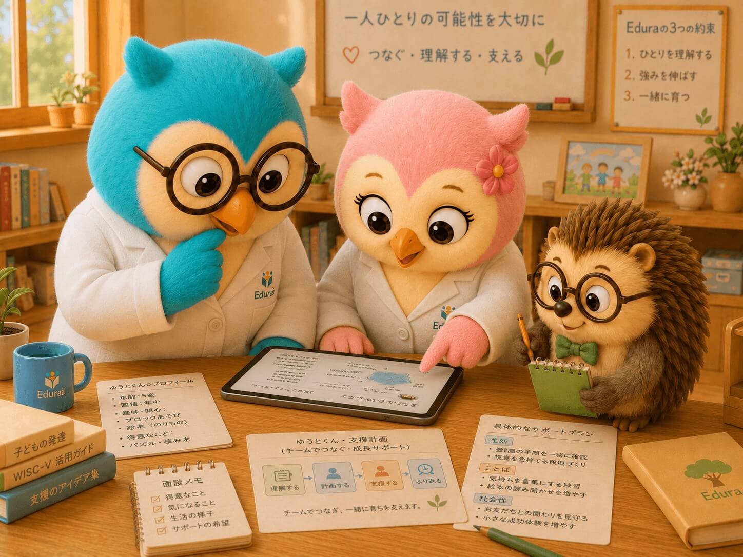 Eduraの専門家チームによるカンファレンスの様子